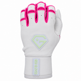 Gem Glove Prospector Long Cuff Batting Glove - White/Mint/Pink