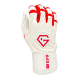 Gem Glove Prospector Long Cuff Batting Glove - White/Red