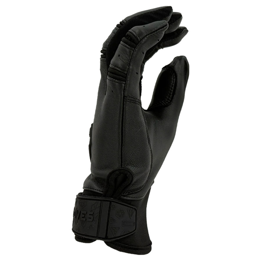 Gem Glove Prospector Short Cuff Batting Glove - Blackout
