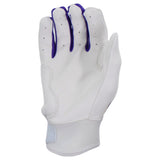 Gem Glove Prospector Short Cuff Batting Glove - White/Purple/Green
