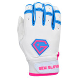Gem Glove Prospector Short Cuff Batting Glove - White/Vice