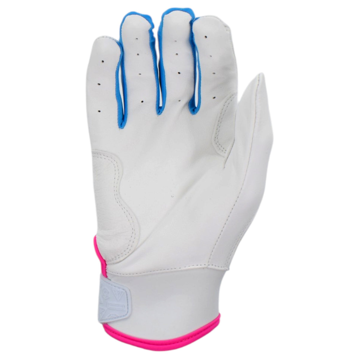 Gem Glove Prospector Short Cuff Batting Glove - White/Vice