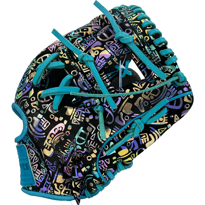 Gem Gloves Baseball Fielding Glove - GEM035 Holographic Aztec