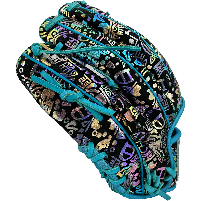 Gem Gloves Baseball Fielding Glove - GEM035 Holographic Aztec