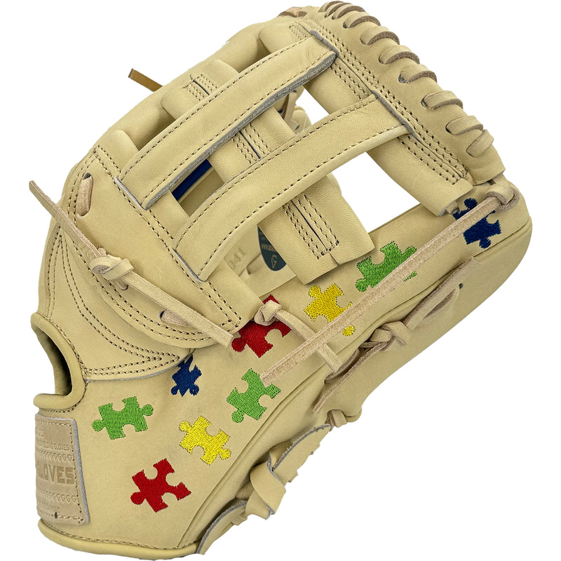 Gem Gloves Baseball Fielding Glove - GEM041 Autism Awareness