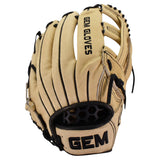 Gem Gloves Flawless Collection Japanese Kip Leather Softball Fielding Glove - GEM186 Old School