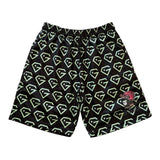 Gem Gloves Mesh Shorts - No Pressure No Diamonds - Black/Mint