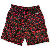 Gem Gloves Mesh Shorts - Diamond Drip - Black/Red