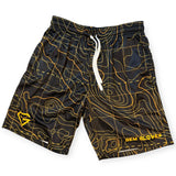 Gem Gloves Mesh Shorts - Topo - Black/Orange