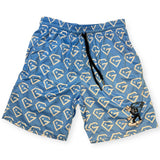 Gem Gloves Mesh Shorts - Diamond Drip - Carolina/White