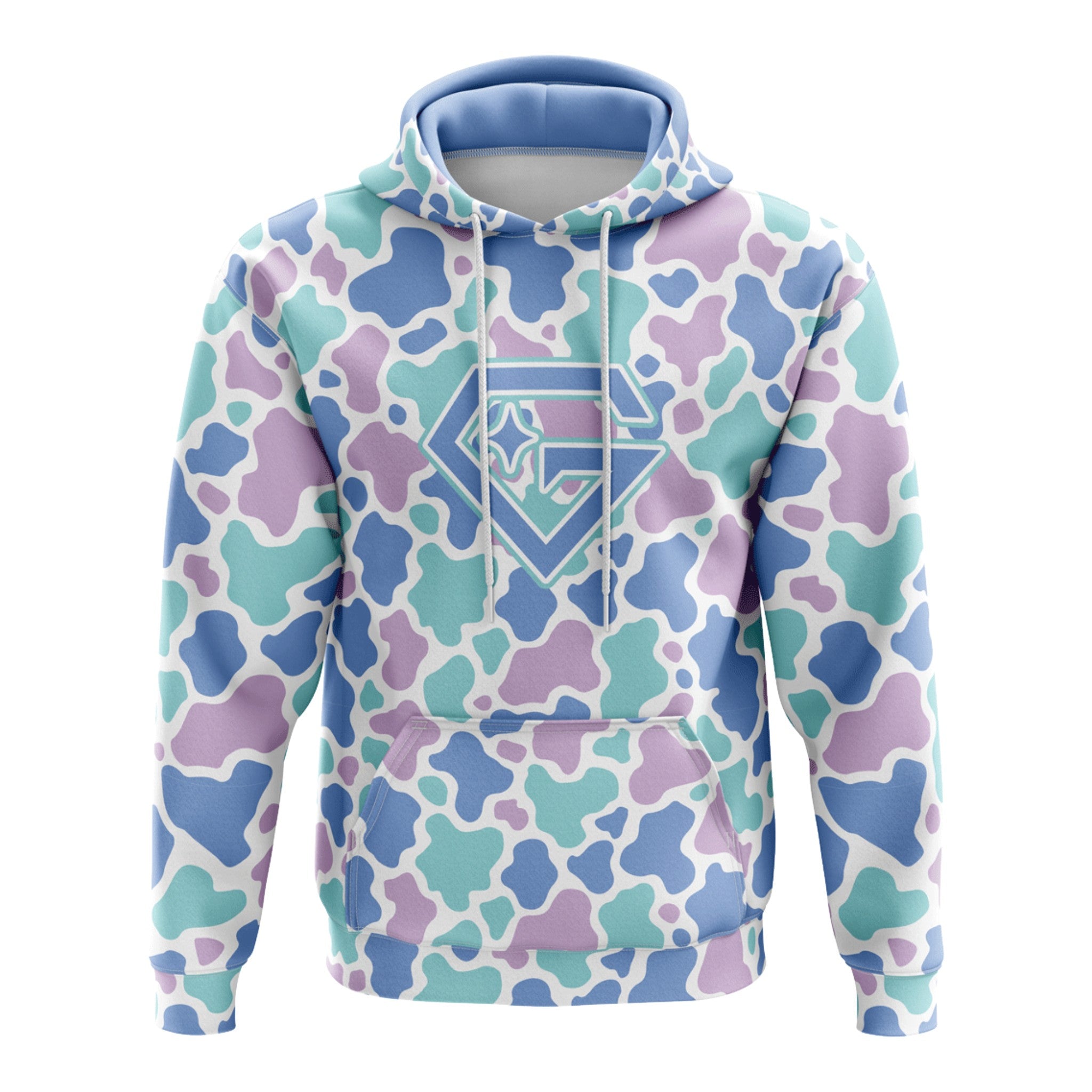 Gem Gloves Fleece Hoodie - Cotton Candy Duck Camo