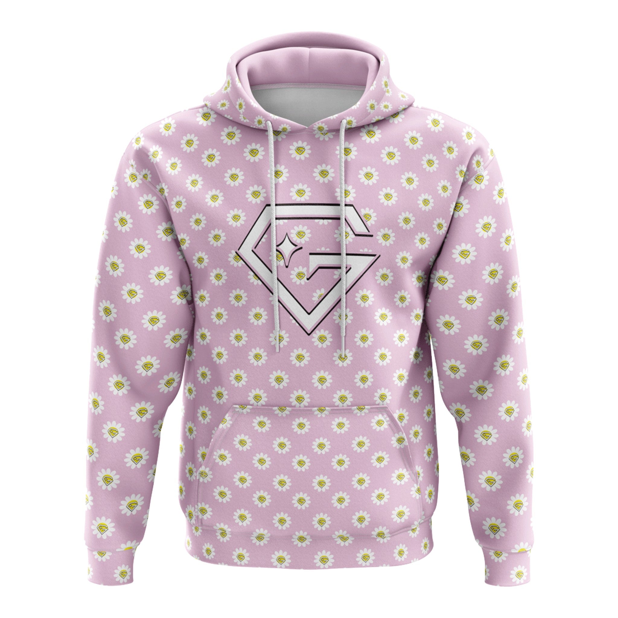 Gem Gloves Fleece Hoodie - Flower Power
