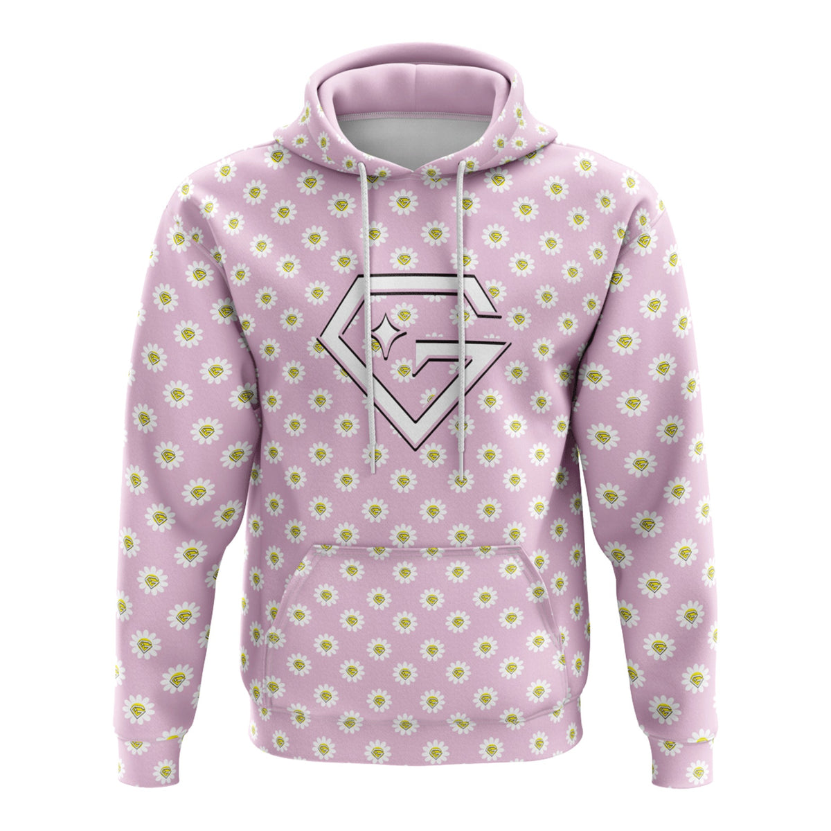 Gem Gloves Fleece Hoodie - Flower Power