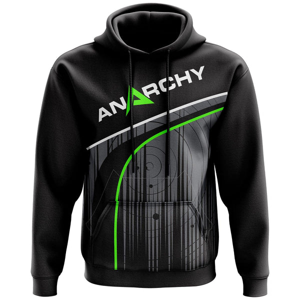 Anarchy Fleece Hoodie - Black/Green - Smash It Sports