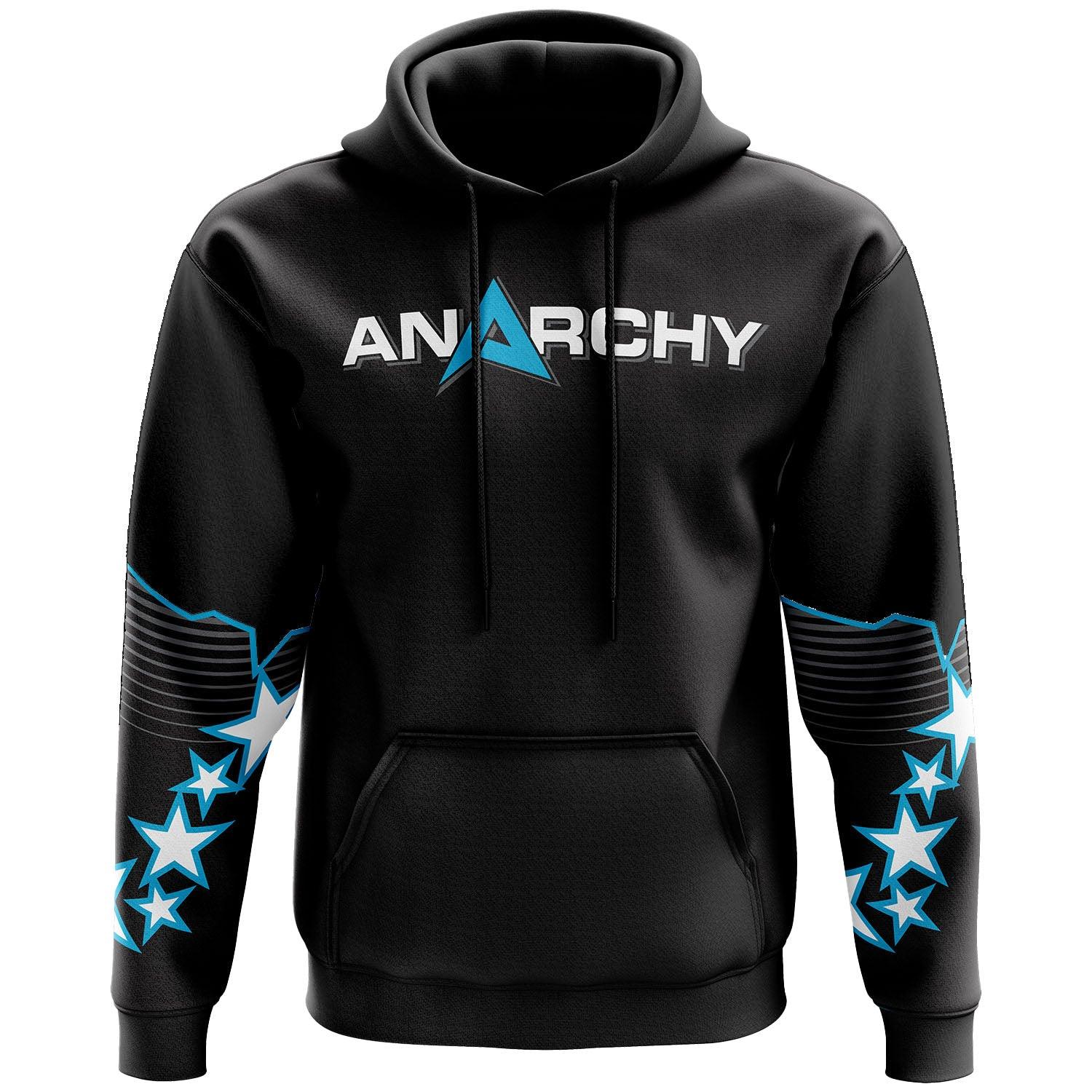 Anarchy Fleece Hoodie - Black Stars - Smash It Sports