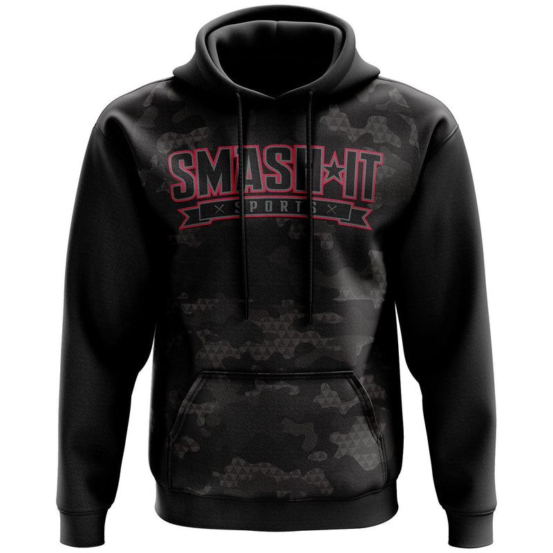 Smash It Sports Fleece Hoodie - Black Camo - Smash It Sports