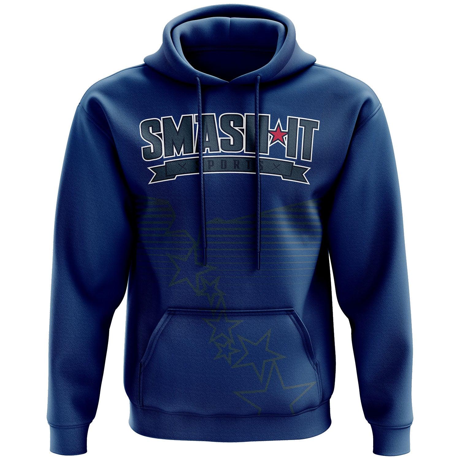 Smash It Sports Fleece Hoodie - Navy Stars - Smash It Sports