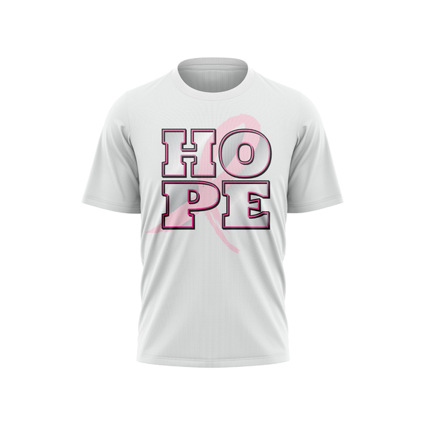 Breast Cancer Awareness Short Sleeve Shirt - Hope Ribbon