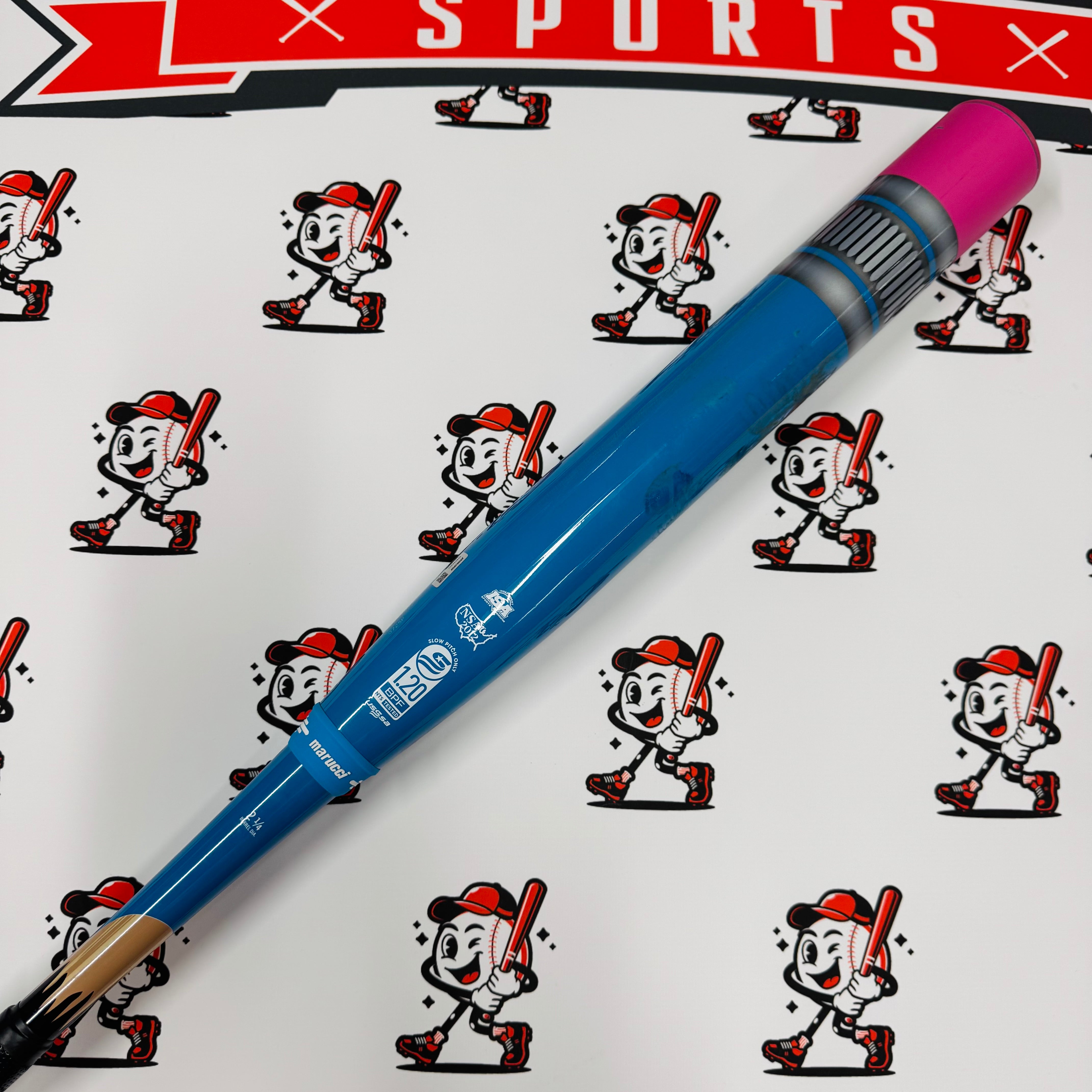 (AUCTION) USED 2025 Marucci Neon Pencil Loaded USSSA Slowpitch Softball Bat - MSPNP2LU (26oz)