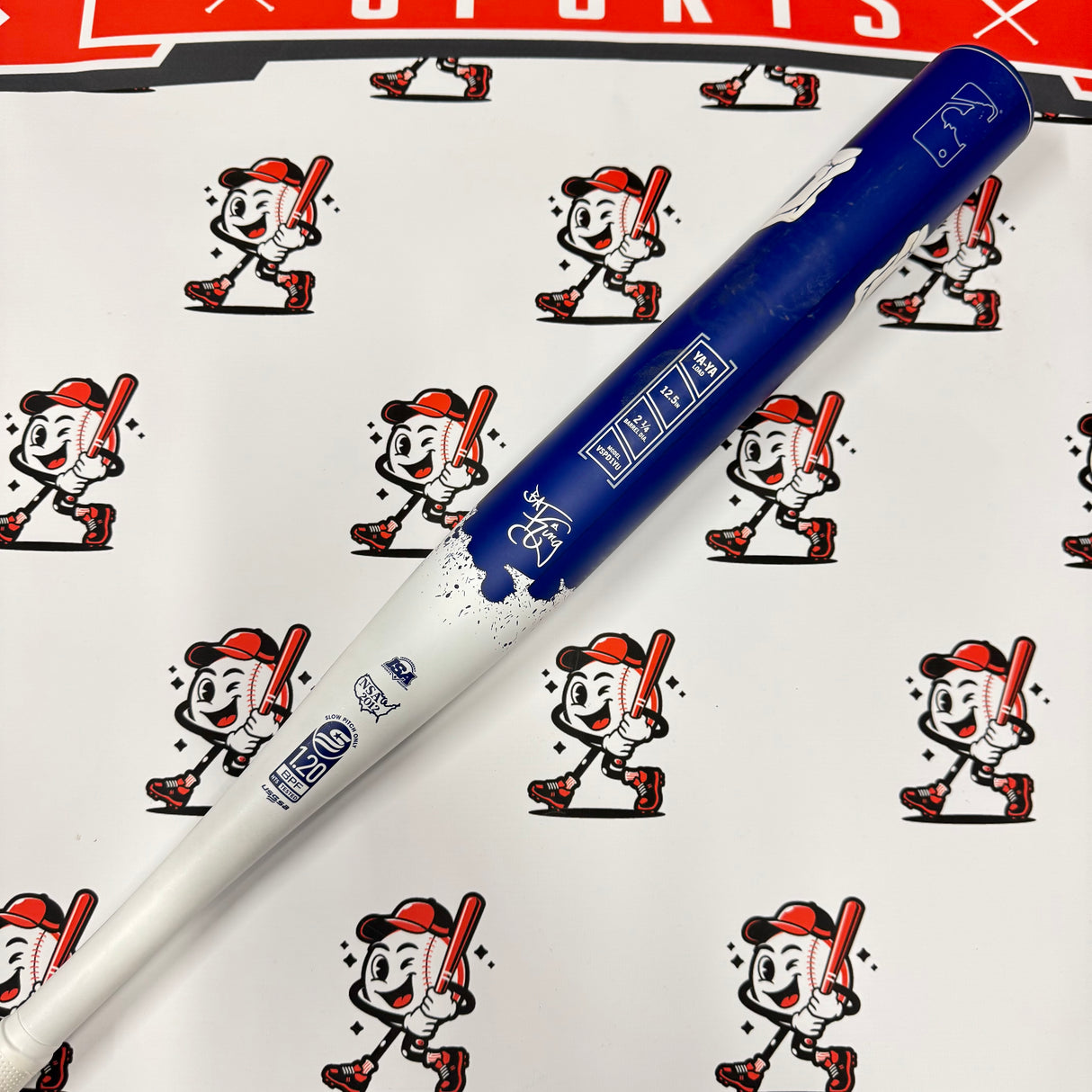 (AUCTION) USED 2025 Victus LA Dodgers Ya-Ya Load USSSA Slowpitch Softball Bat - VSPD1YU (26oz)