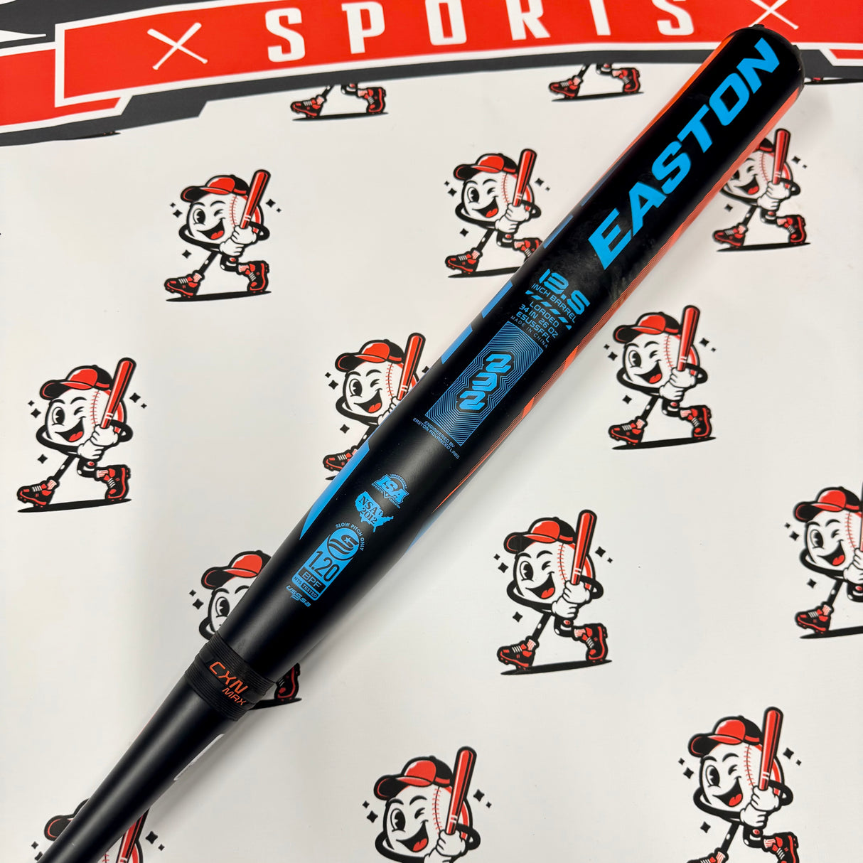 (AUCTION) USED 2025 Easton Fire Flex 13.5" 2-Piece Loaded USSSA Slowpitch Softball Bat - ESU5SFFL (26oz)