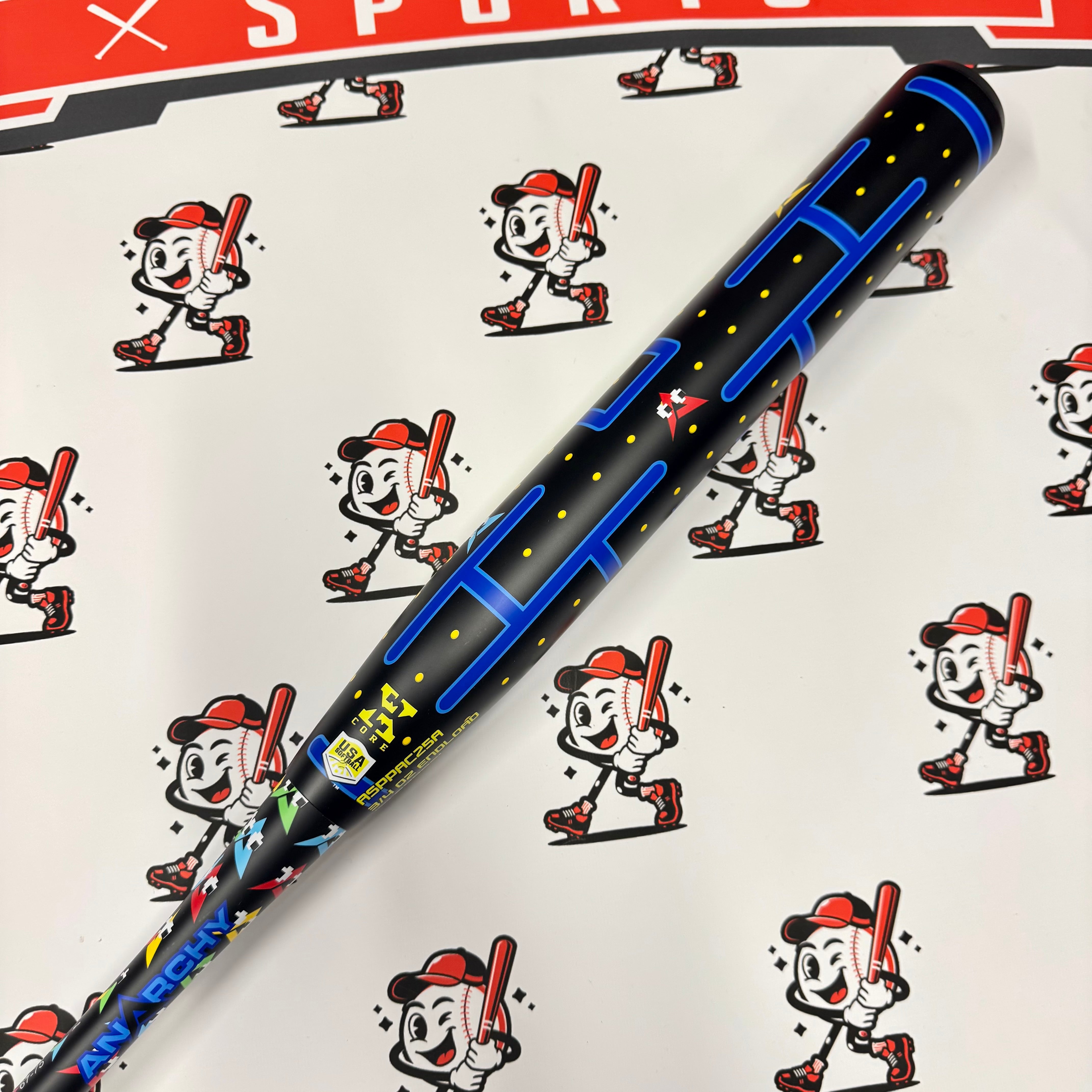 (AUCTION) NEW 2025 Anarchy Retro Man End Load USA/ASA Slowpitch Softball Bat ASPPAC25A (25oz)