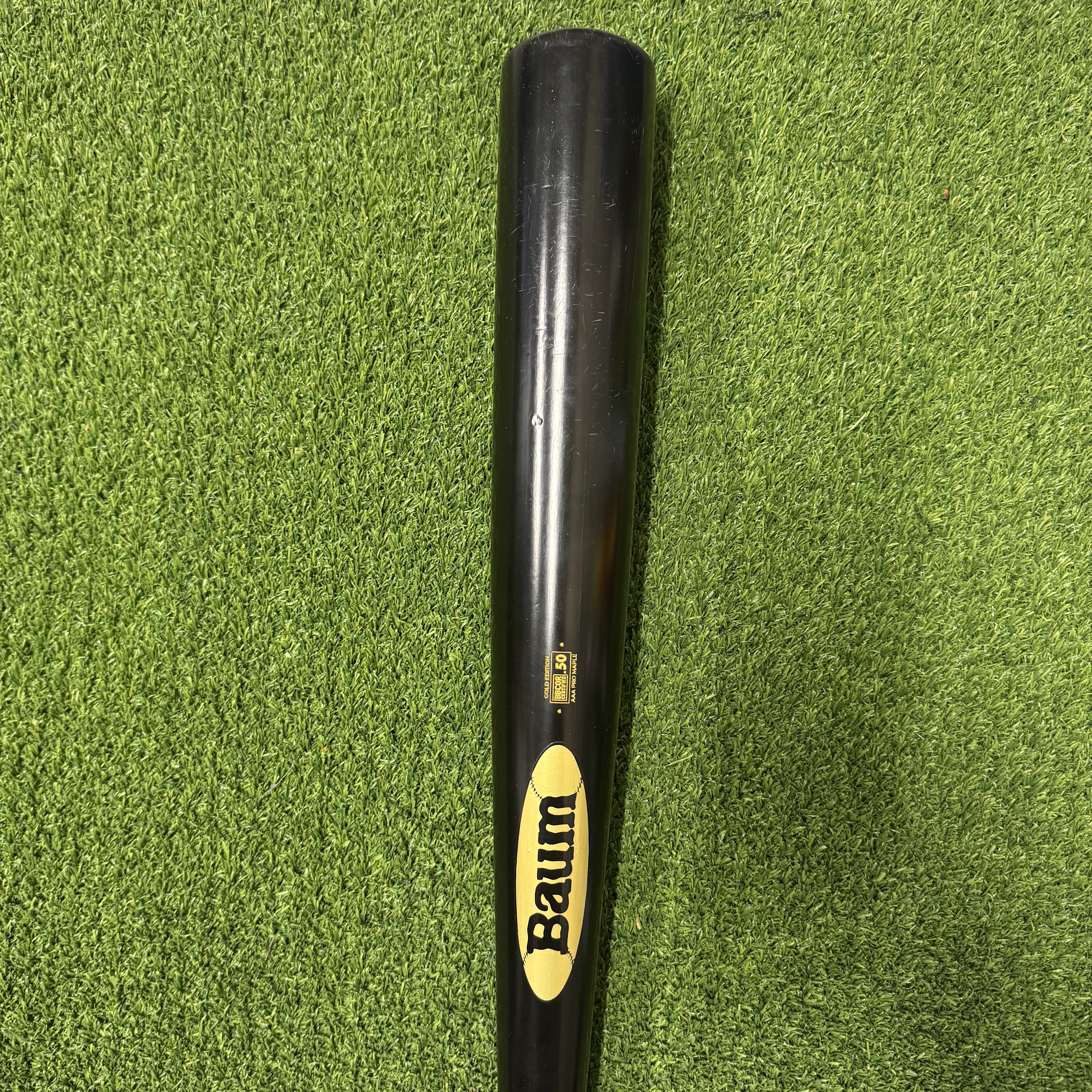 Baum Bat Maple Standard Gold Stock -3 Black Wood Baseball Bat - BBMSGSTKPRO3-BK [USED-UB71] 30