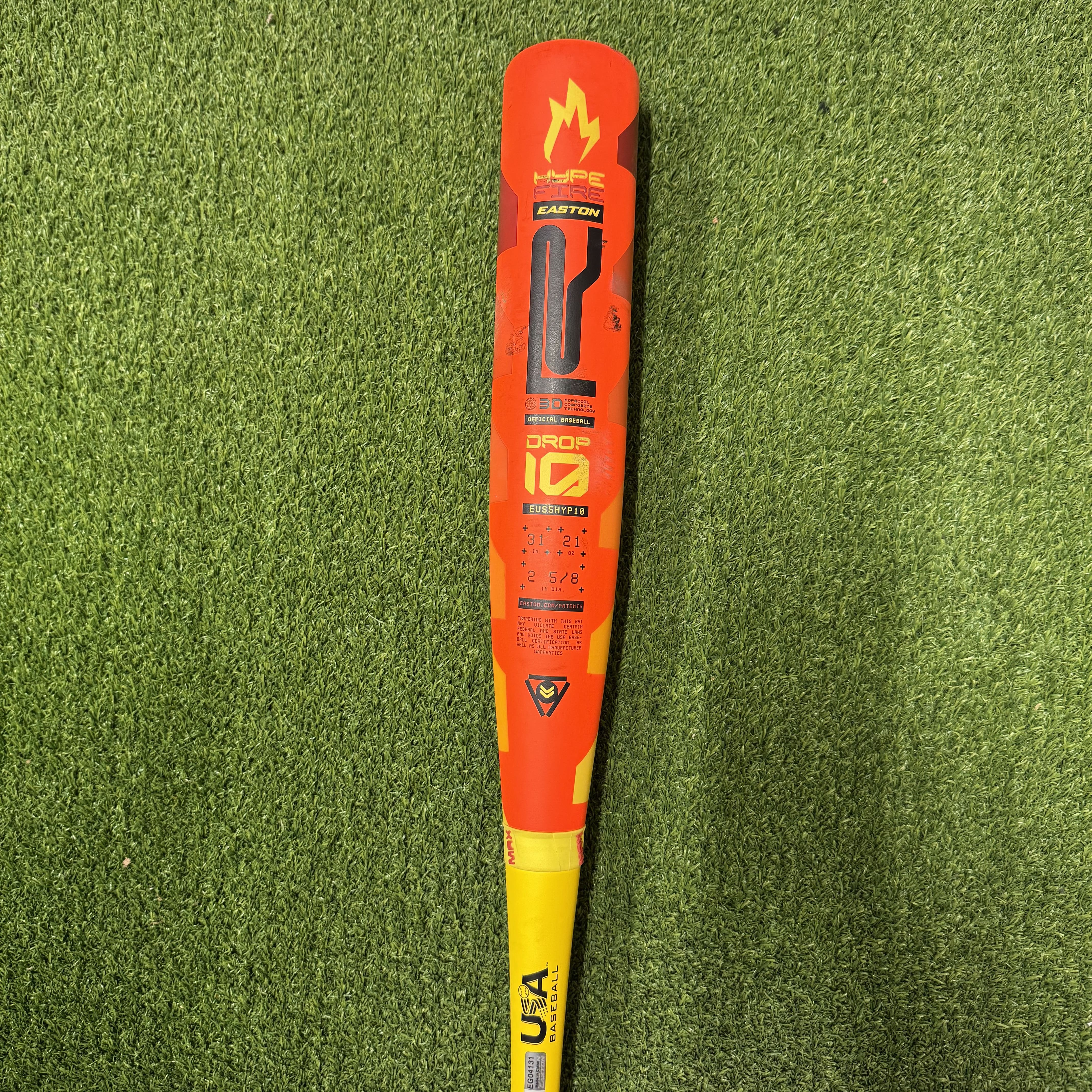 2025 Easton Hype Fire -10 USA Baseball Bat - EUS5HYP10 [USED UB84] 31/21