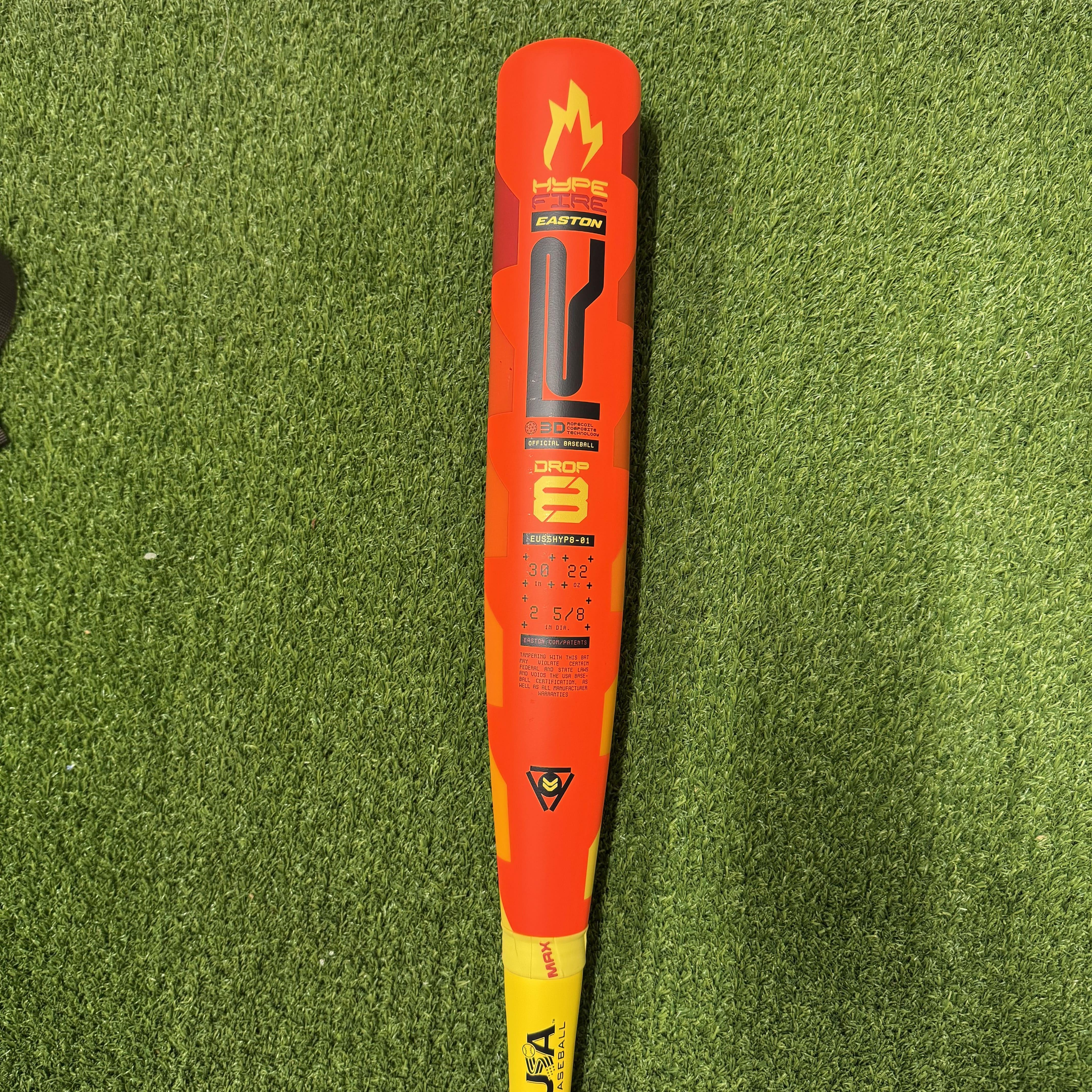 2025 Easton Hype Fire -8 USA Baseball Bat - EUS5HYP8 [USED-UB88] 30/22