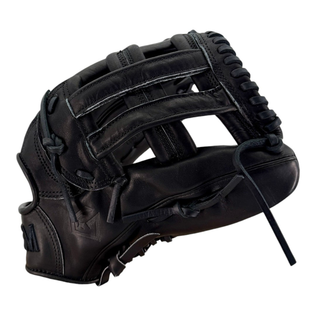 Gem Gloves Softball Fielding Glove - GEM013 Blackout – Product View | Smash It Sports | leather, kip, pro