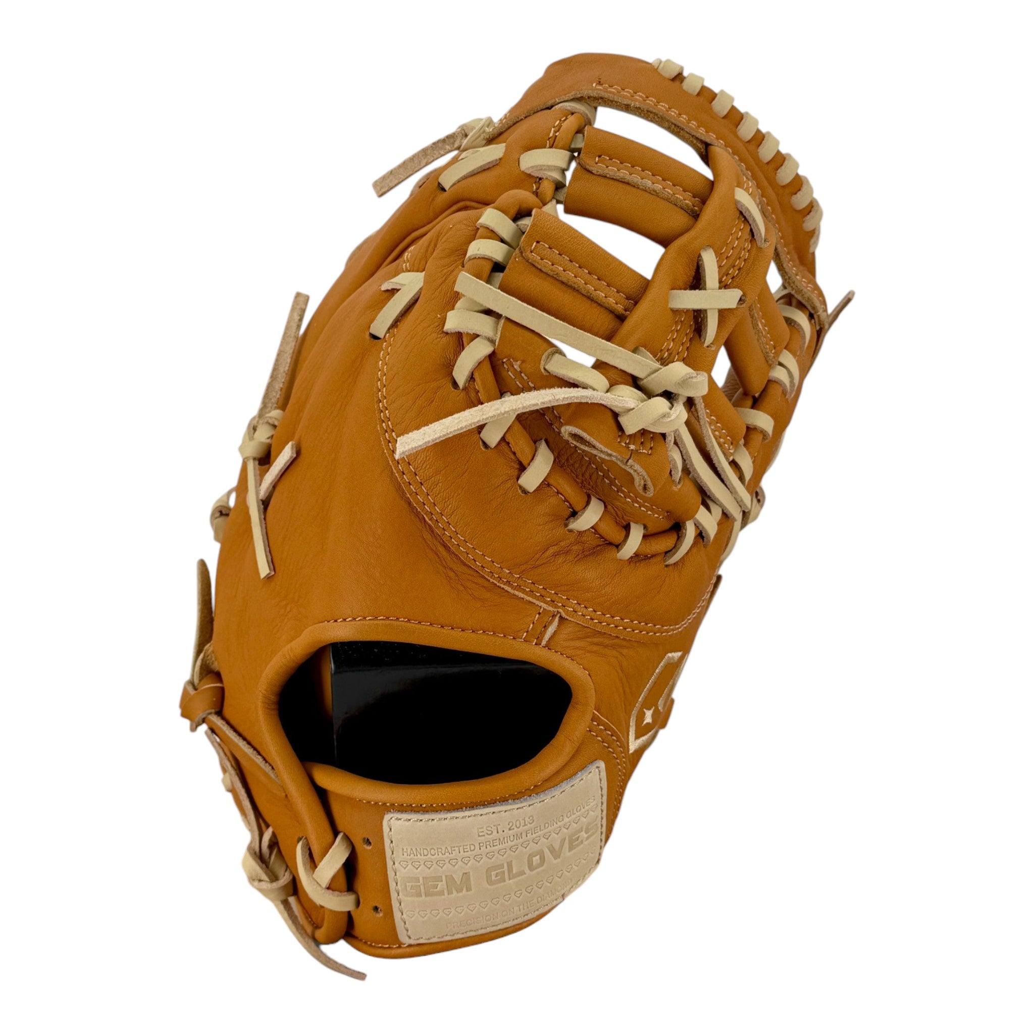 Gem Gloves Game-Ready Softball First Base Mitt/Glove - GEM142 Wheatfield – Product View | Smash It Sports | leather, steerhid