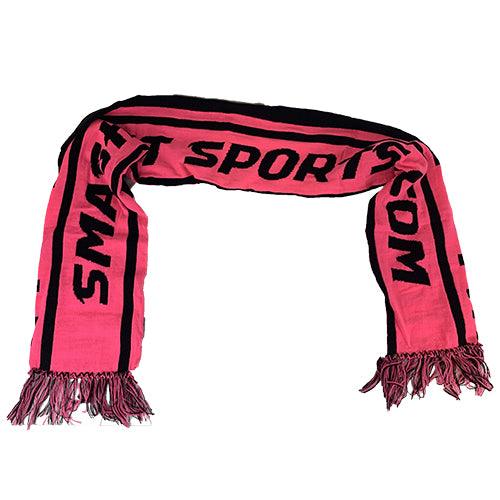 Smash It Sports Reversible Winter Scarf- Black/Pink - Smash It Sports