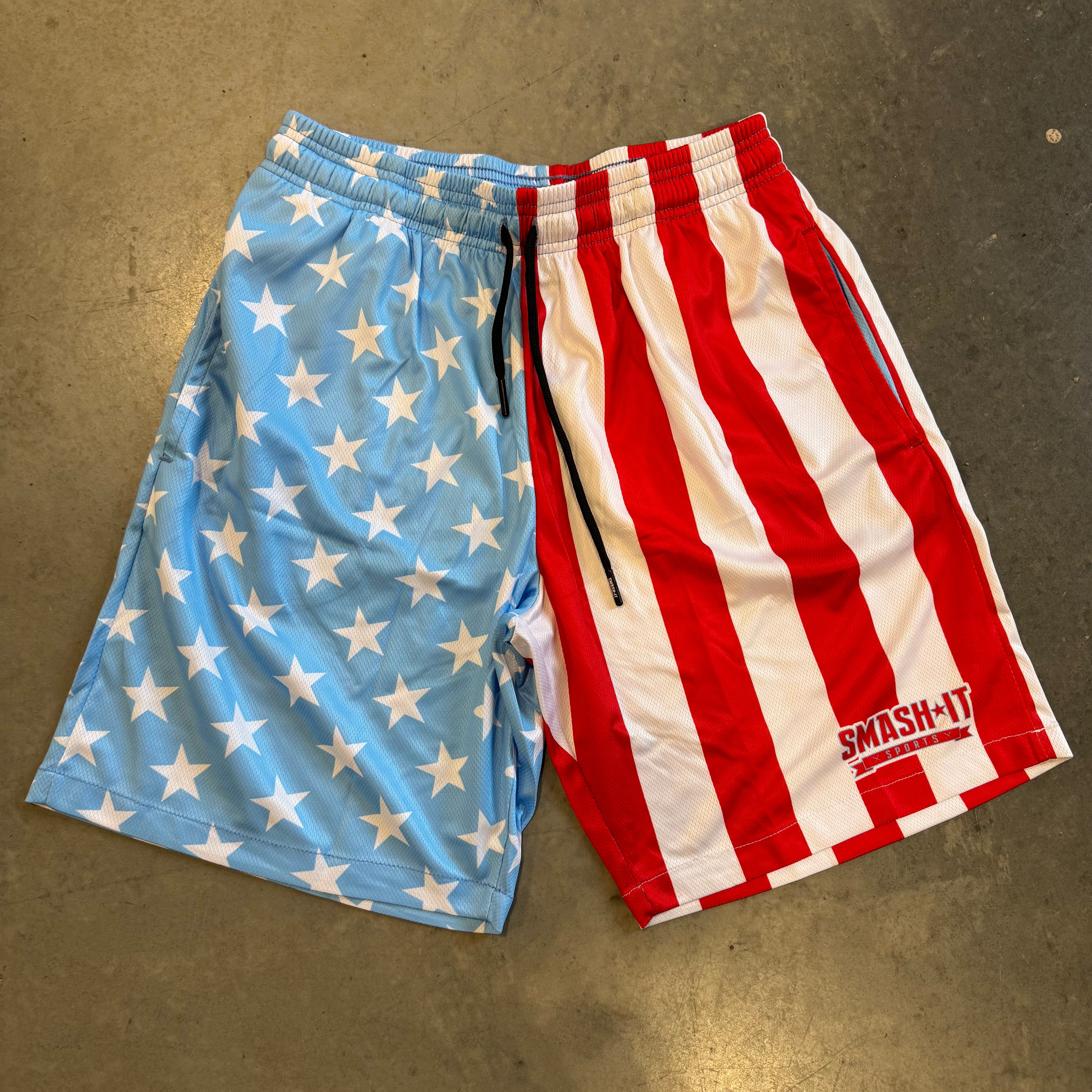 Smash It Sports Mesh Shorts - All American