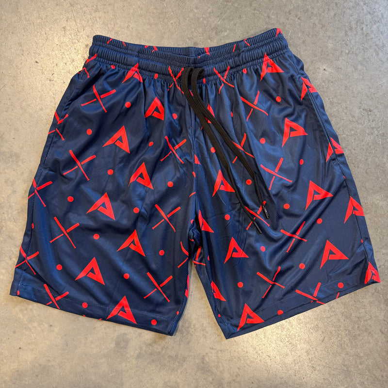 Anarchy Mesh Shorts - Navy/Red