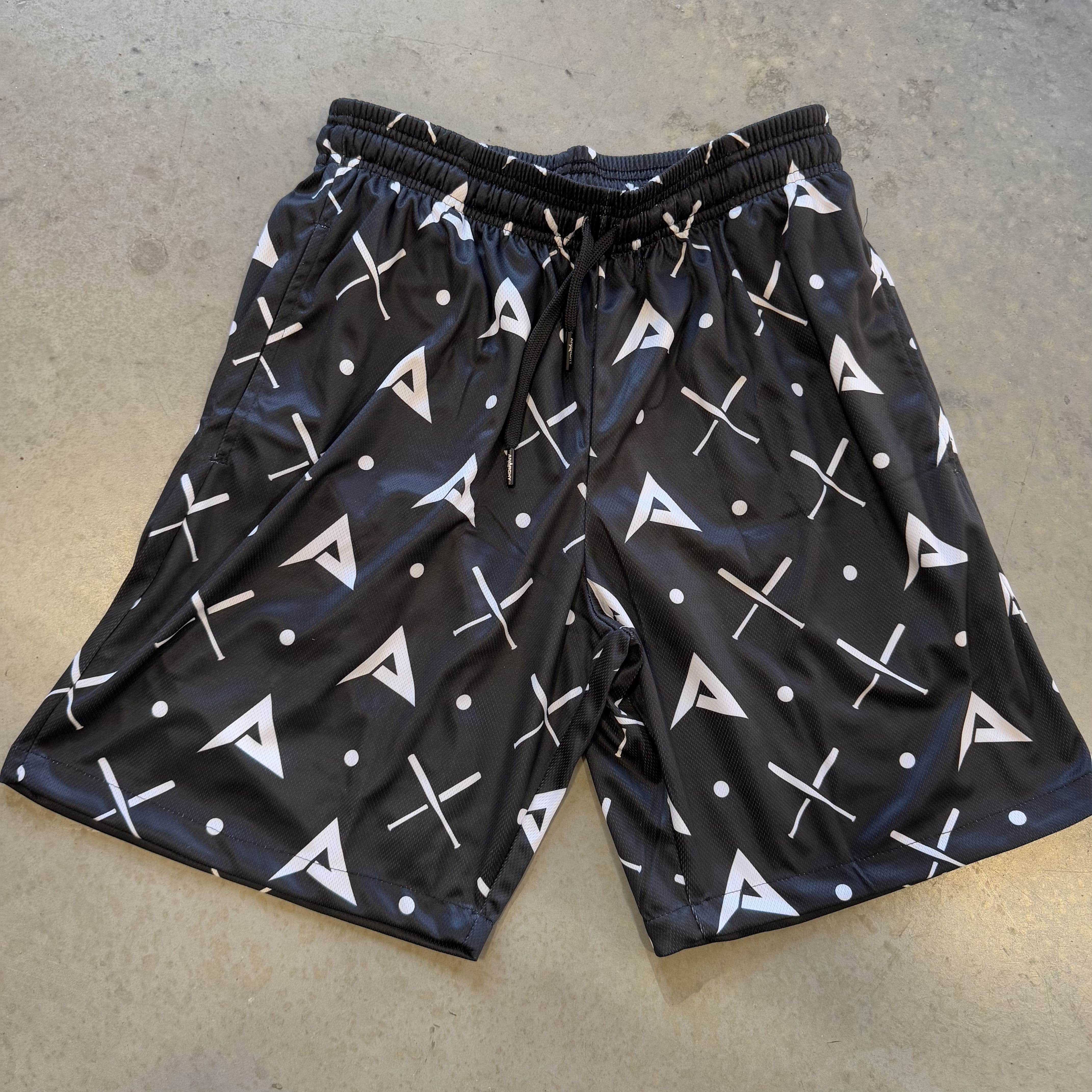 Anarchy Mesh Shorts - Black/White