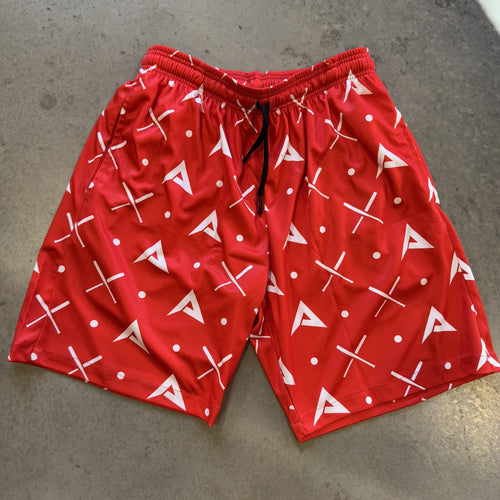 Anarchy Mesh Shorts - Red/White