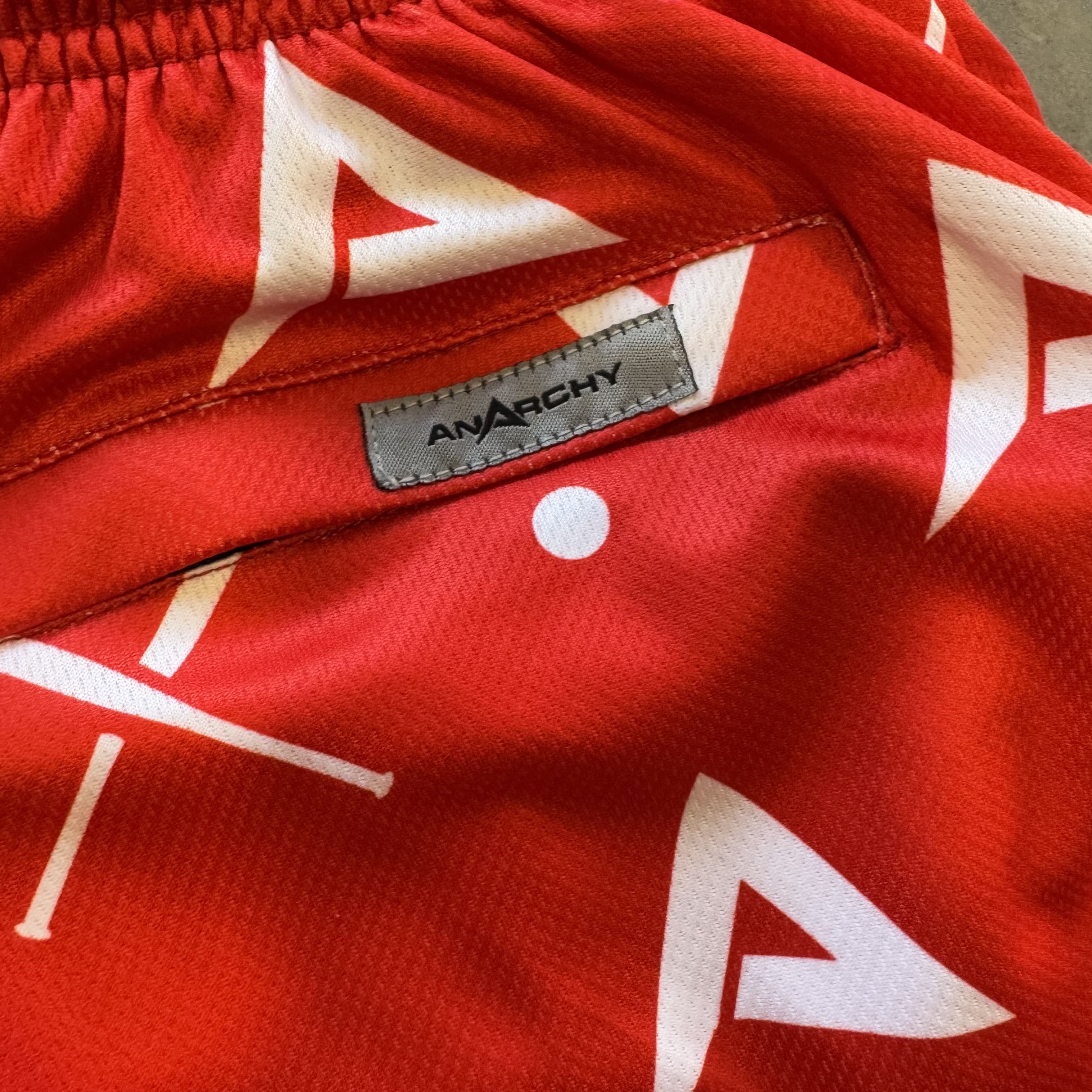 Anarchy Mesh Shorts - Red/White