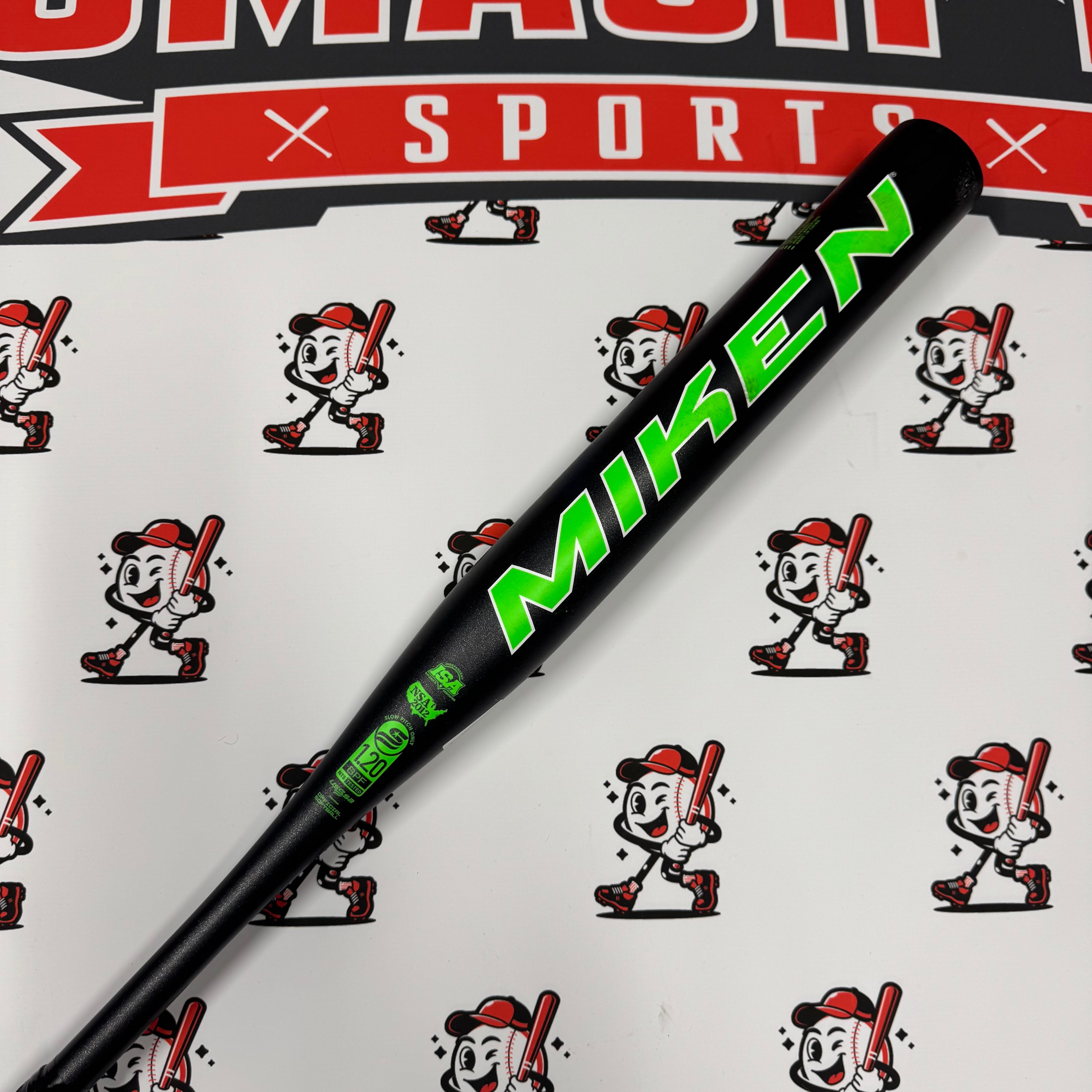 (AUCTION) USED 2025 Miken Freak12 1-Piece Maxload USSSA Slowpitch Softball Bat - MSU5F121L (26oz)