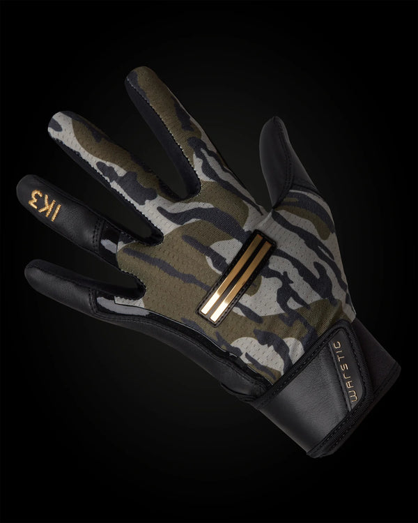 Warstic IK3 Pro Short Cuff Batting Gloves "Mossy Oak"