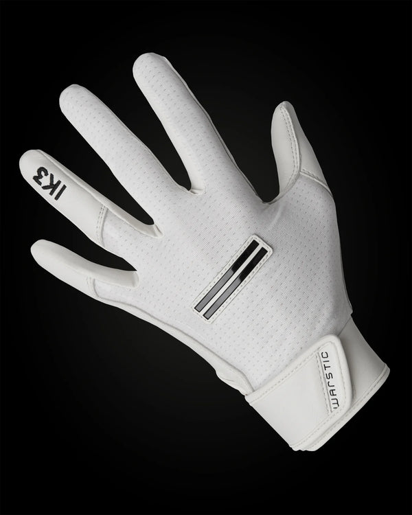 Warstic IK3 Pro Short Cuff Batting Gloves "White"