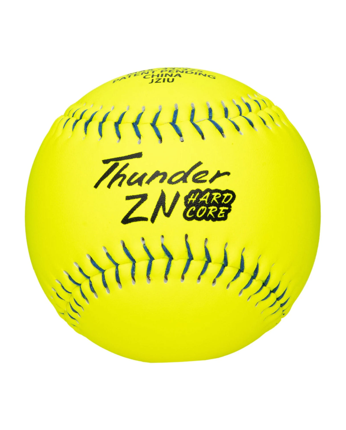 Dudley Thunder ZN Blue Stitch Hardcore 44/375 12" Slowpitch Softballs - 412HBN