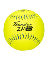 Dudley Thunder ZN Blue Stitch Hardcore 44/375 12" Slowpitch Softballs - 412HBN