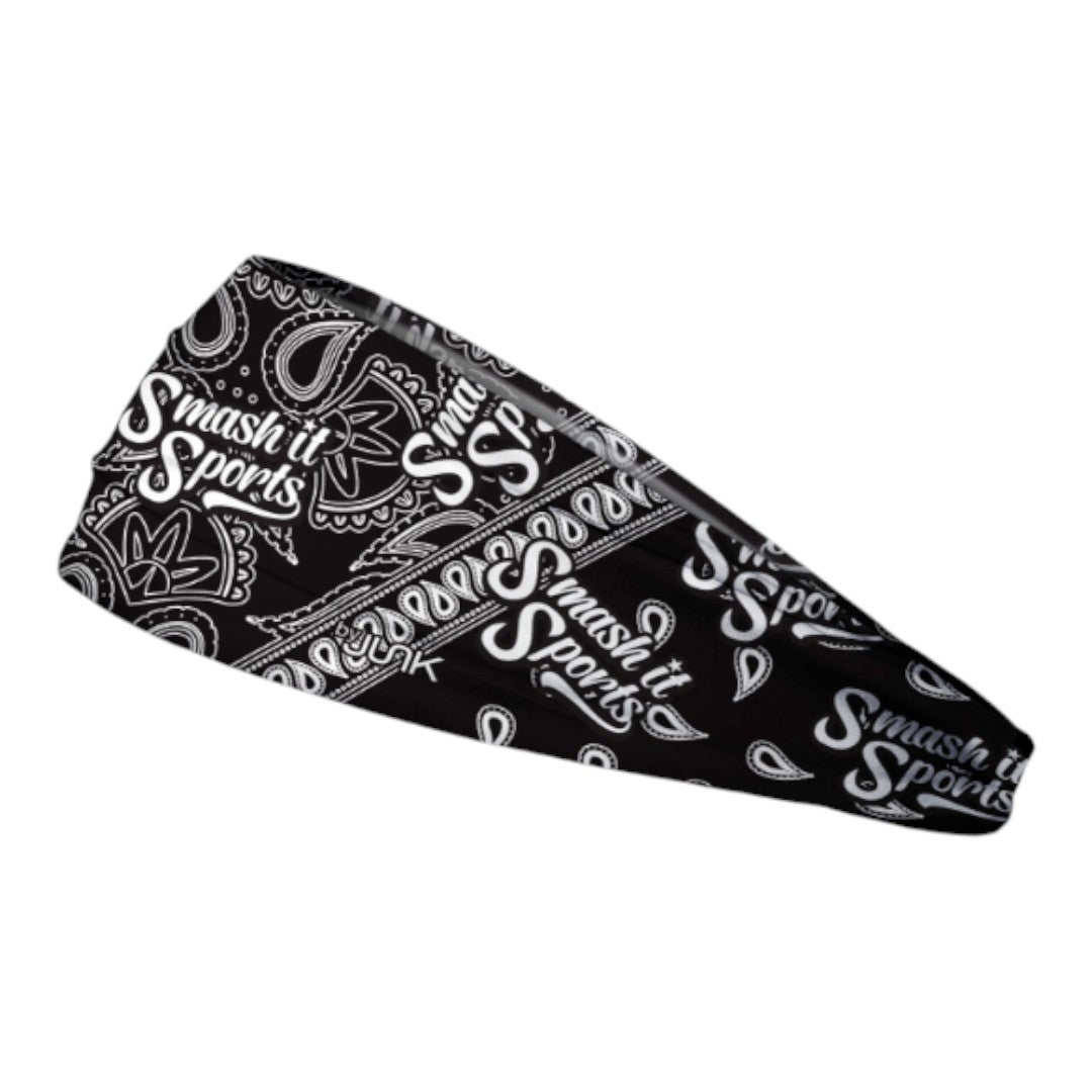 Junk x Smash It Sports Big Bang Lite Headband - Black Lightning