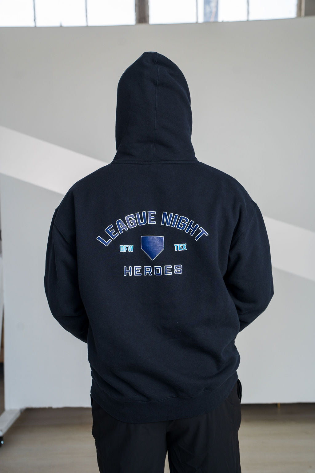 League Night Heroes Hoodie - Navy