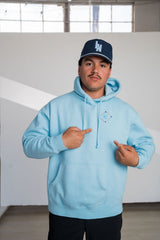 League Night Heroes Hoodie - Aqua Blue