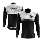 Pittsford Panthers Long Sleeve Quarter-Zip - Navy/White