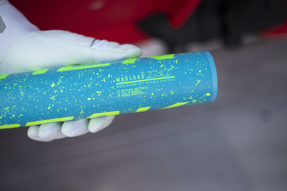 2026 Miken Freak Splatter 2-Piece Maxload USSSA Slowpitch Softball Bat - MSU6FRKL