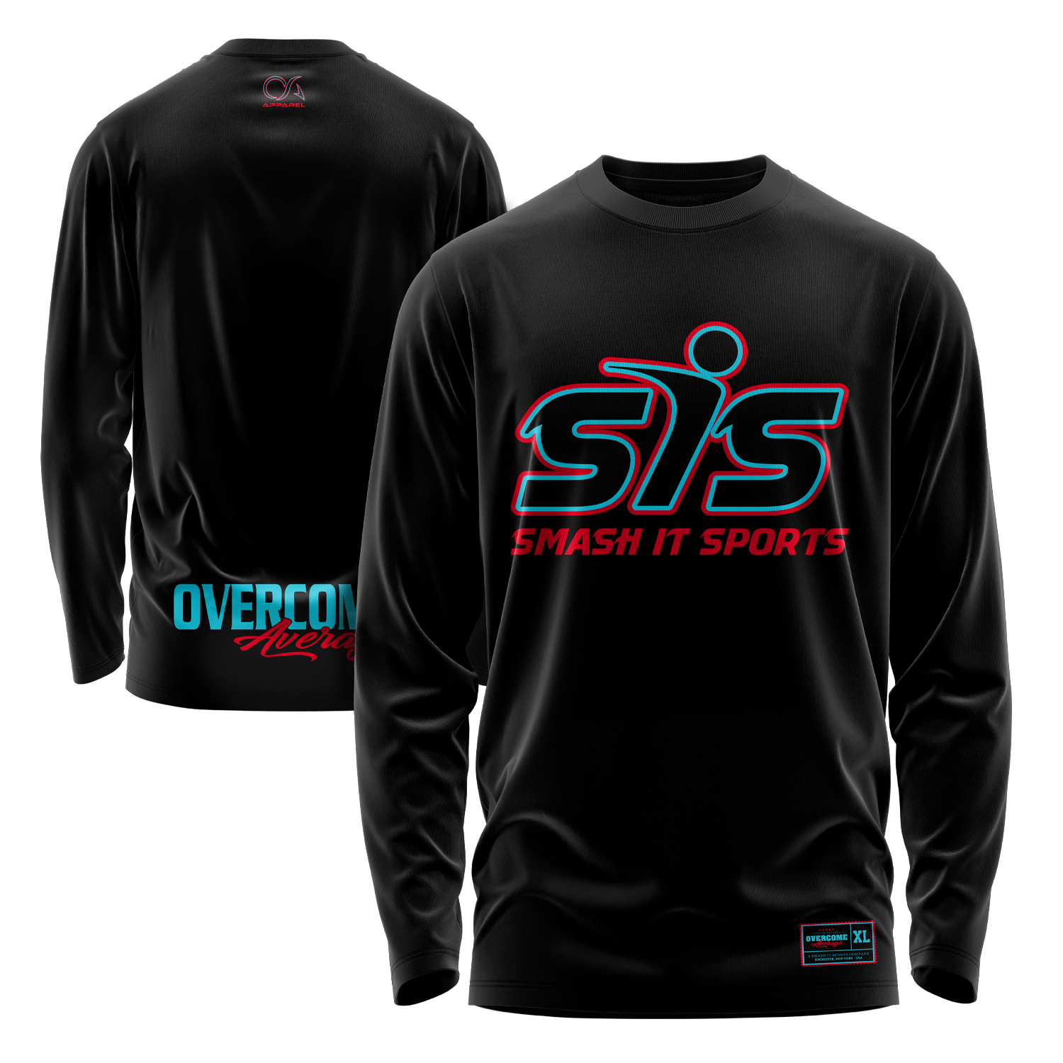 Smash It Sports Long Sleeve Shirt - The League (Cotton Candy)