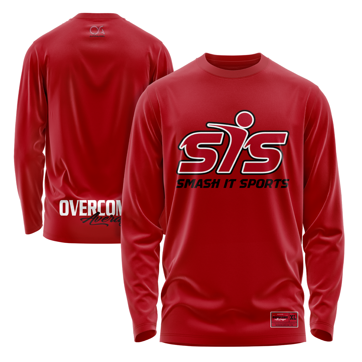Smash It Sports Long Sleeve Shirt - The League (Red)