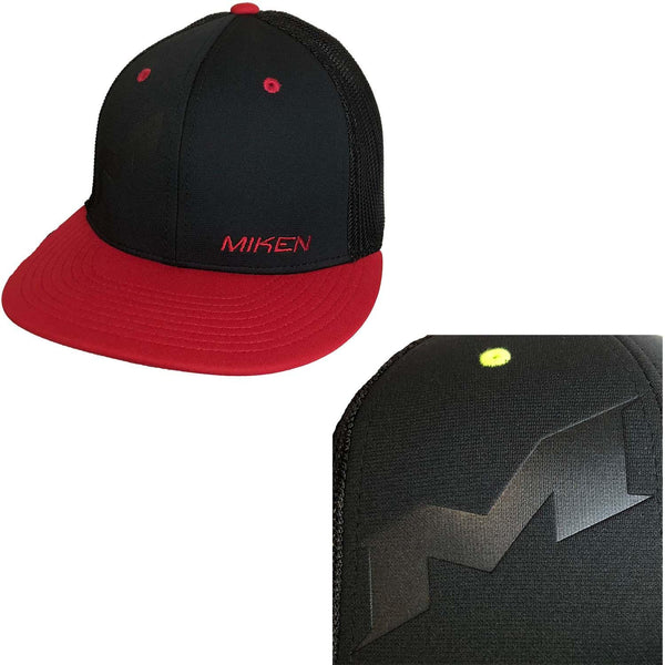 Miken Embossed Hat by Richardson (R165) Black/Red/Embossed M - Smash It Sports